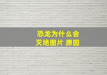 恐龙为什么会灭绝图片 原因